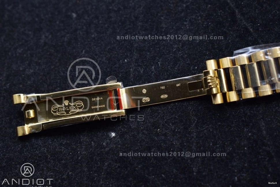 (Gain with Dial YG Gold Steel Square V5 Best vr3255 Edition 36 904L Weight) President QF Bracelet DayDate Diamond on 0225